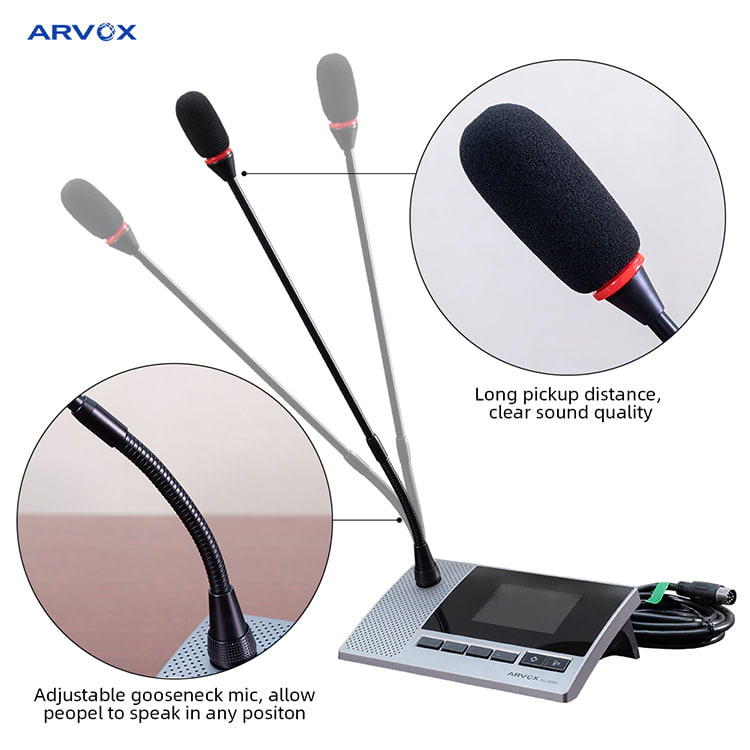 RC-6516C/D Digital Wired Discussing Conference Microphone | Arvox
